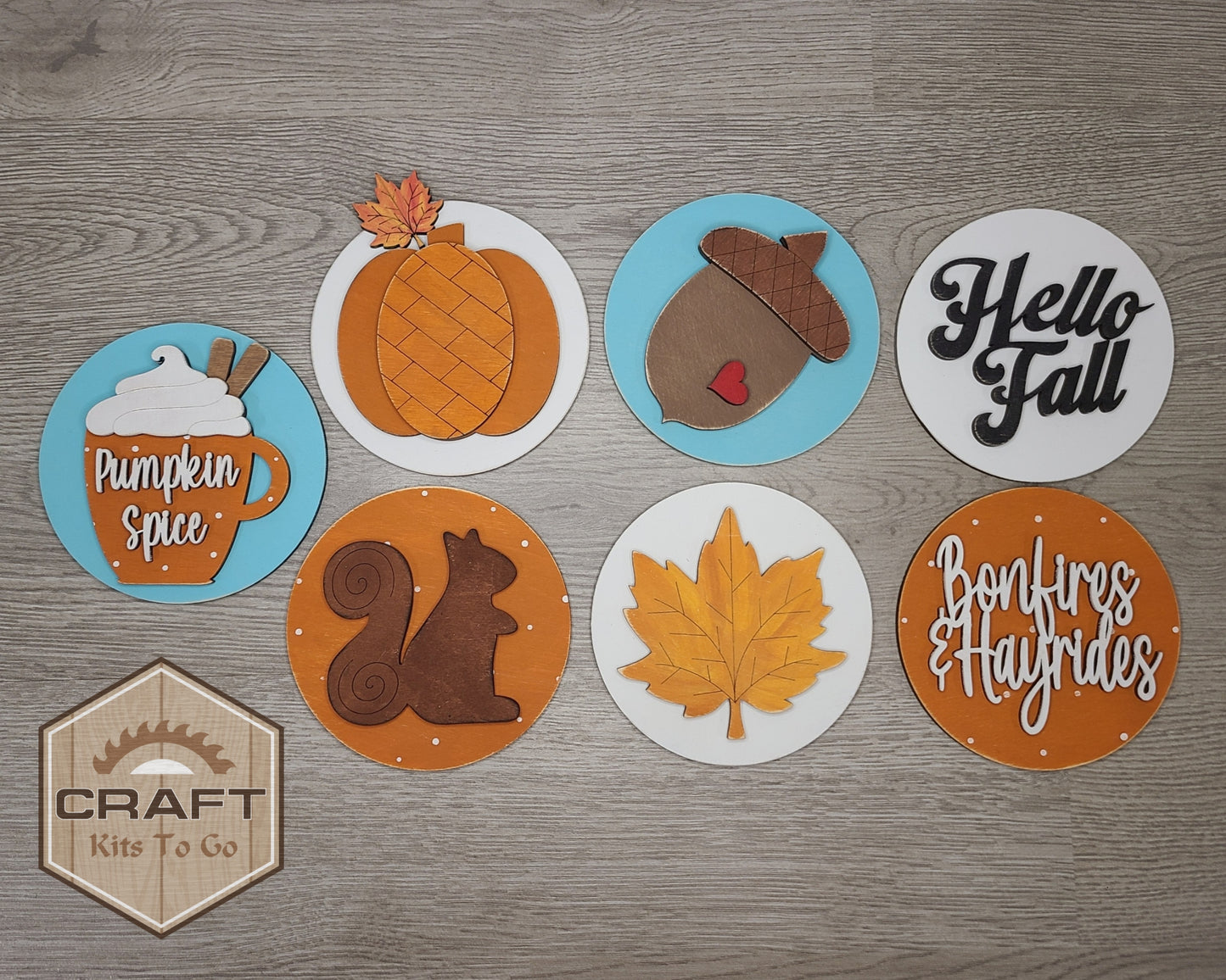 Fall Squirrel Round | #3540