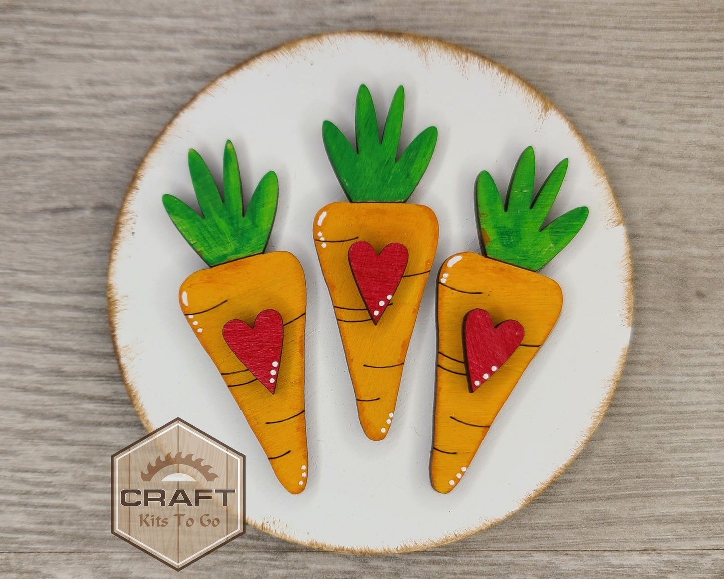 Easter Carrots Round | #3607
