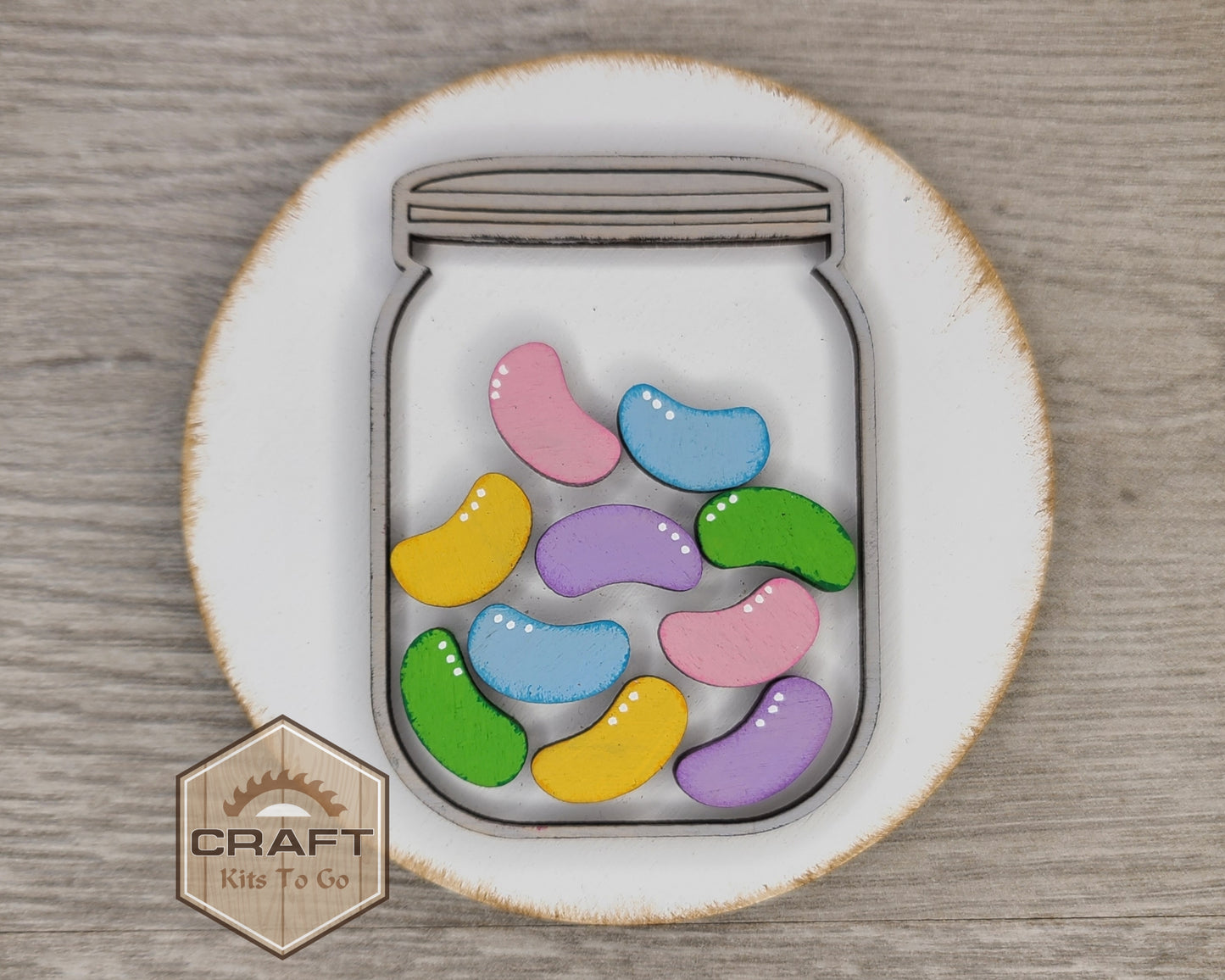 Easter Jelly Beans Jar | #3609