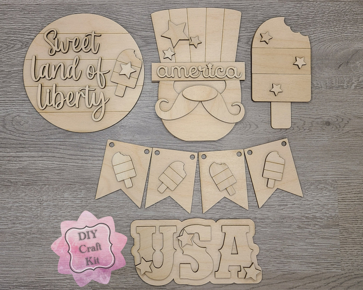 4th of July Decor Popsicle | #3685