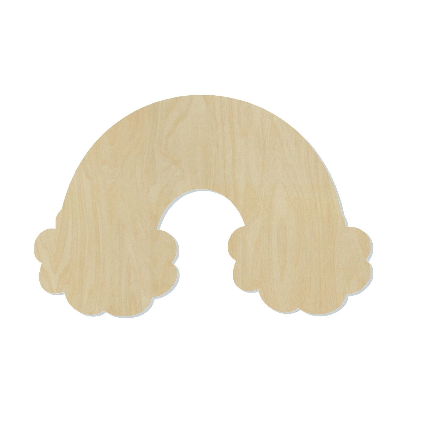 Rainbow with clouds Blank Rainbow cutout beauty colors #1087 - Multiple Sizes Available - Unfinished Wood Cutout Shapes