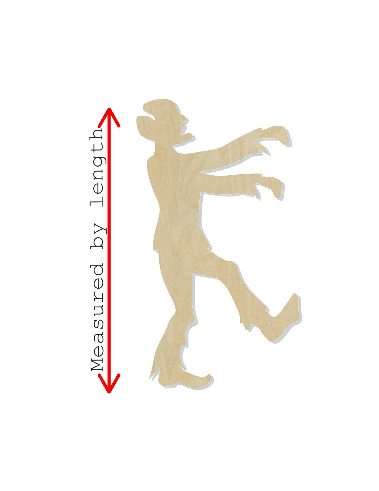 Zombie Blank Halloween Blanks #1110 - Multiple Sizes Available - Unfinished Wood Cutout Shapes