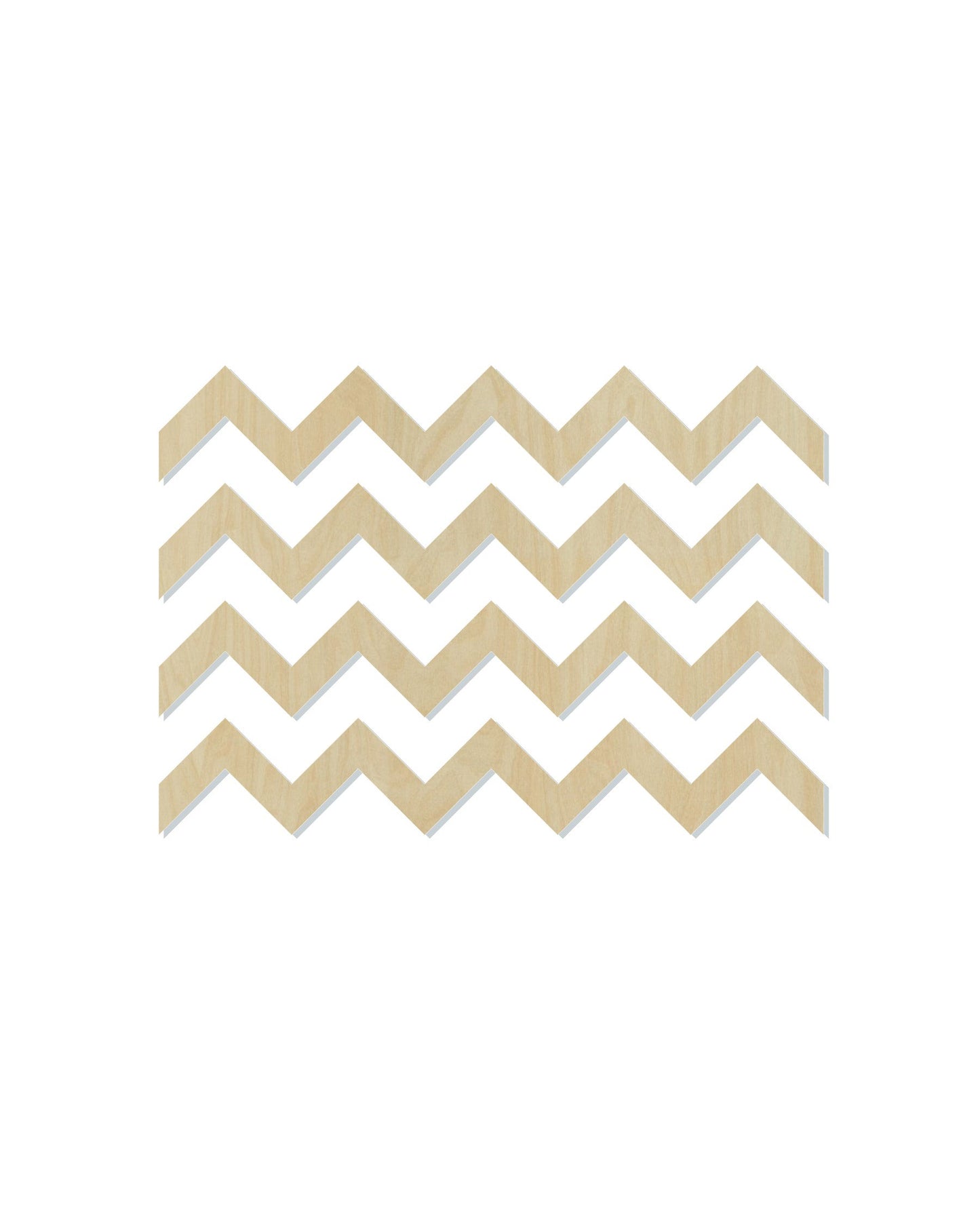 Chevron Pattern Cutout #1111 - Multiple Sizes Available - Unfinished Wood Cutout Shapes