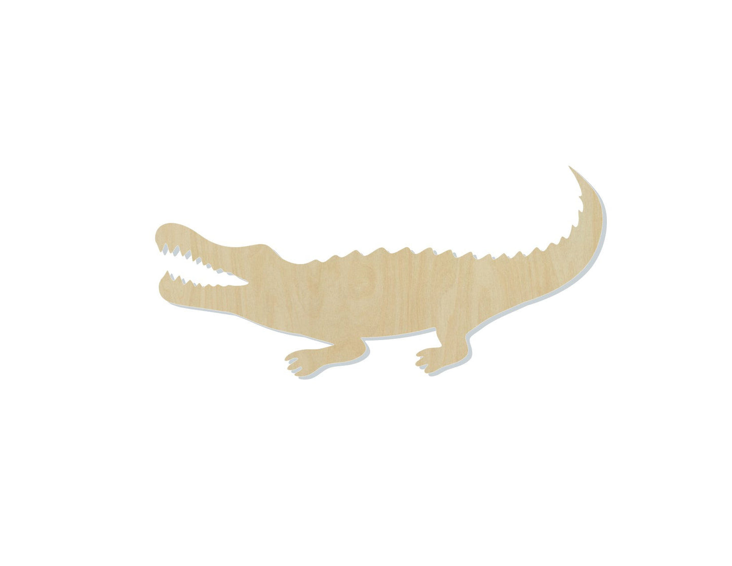 Alligator Blank Zoo Florida Animal cutouts animal blanks #1120 - Multiple Sizes Available - Unfinished Wood Cutout Shapes