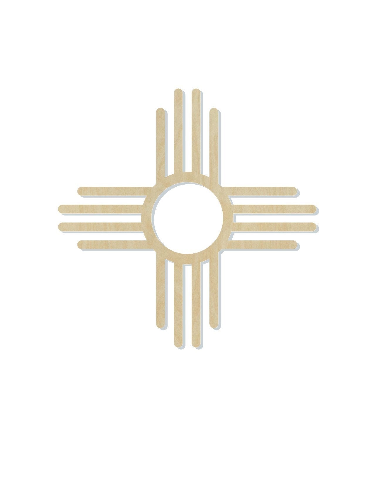 New Mexico Zia Symbol States Blanks #1112 - Multiple Sizes Available - Unfinished Wood Cutout Shapes