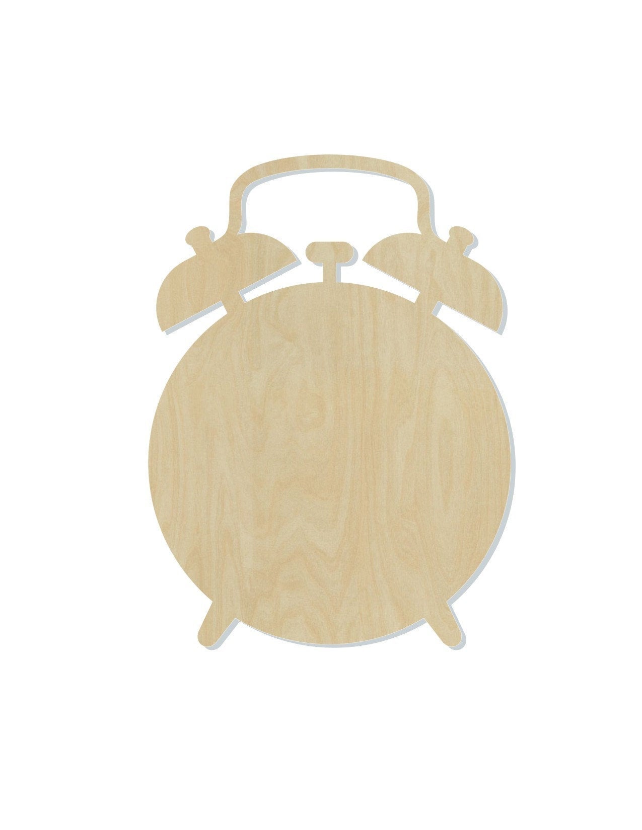 Alarm Clock Blank wake up school day #1118 - Multiple Sizes Available - Unfinished Wood Cutout Shapes