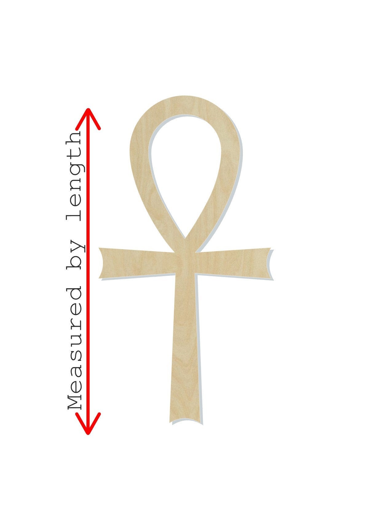 Ankh Cross blank religion #1126 - Multiple Sizes Available - Unfinished Wood Cutout Shapes