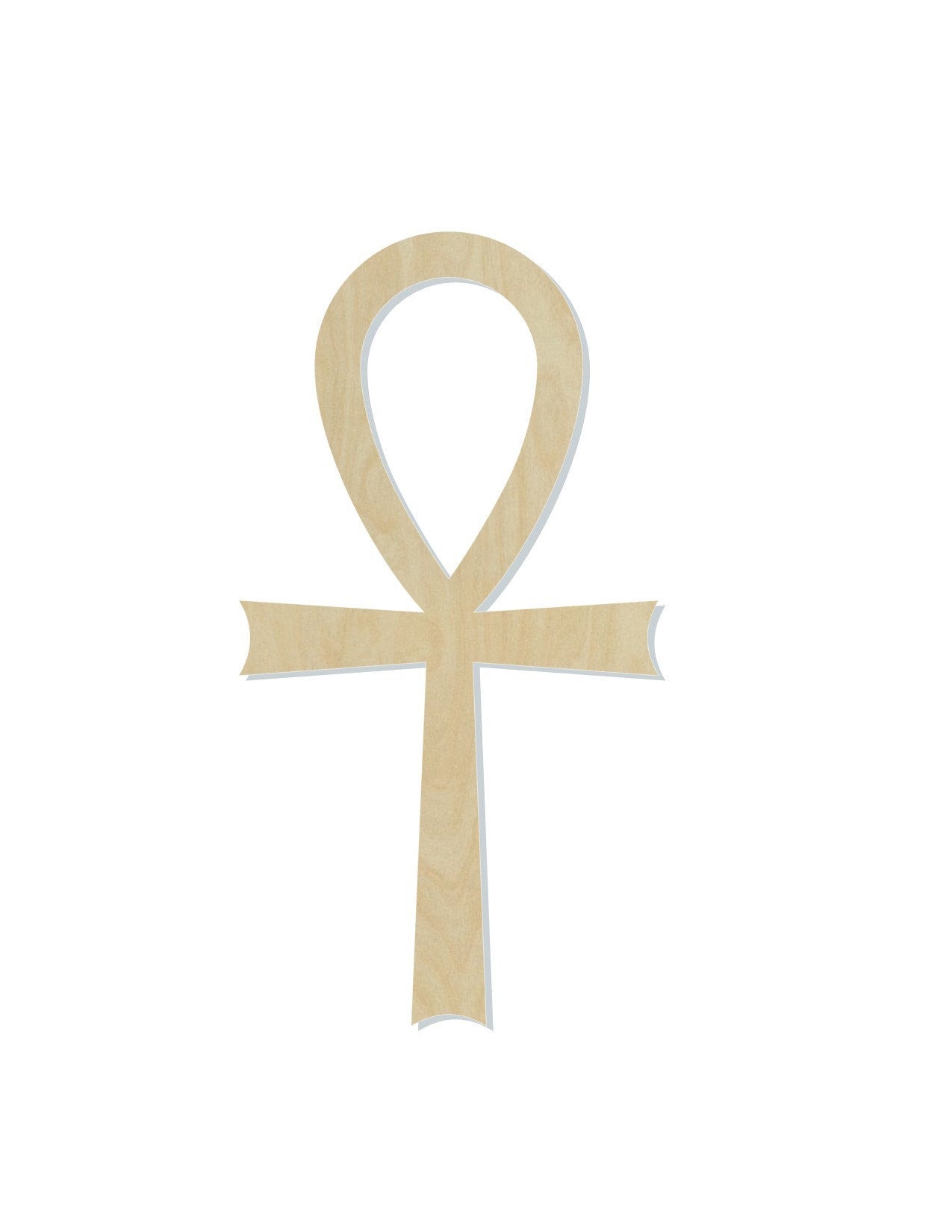 Ankh Cross blank religion #1126 - Multiple Sizes Available - Unfinished Wood Cutout Shapes