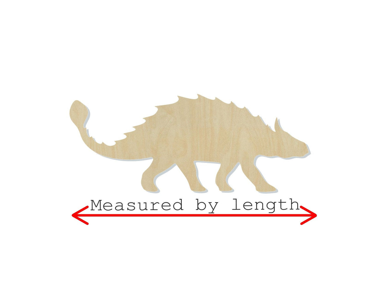 Anklosarurus Blank Dinosaur animal cutouts #1127 - Multiple Sizes Available - Unfinished Wood Cutout Shapes