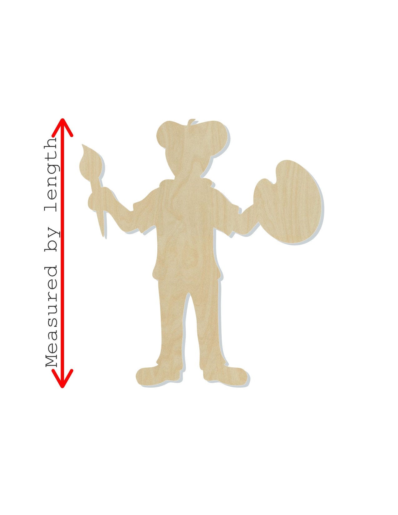 Artist Blank cutout colorful artwork #1137 - Multiple Sizes Available - Unfinished Wood Cutout Shapes