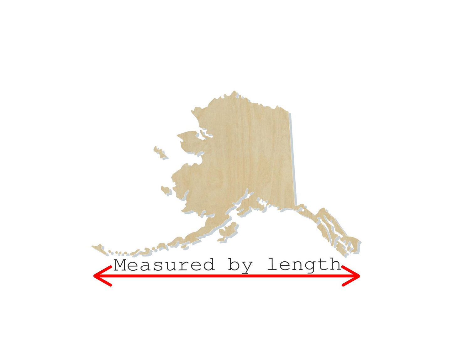 Alaska State blank cutout winter snow snowing hunting fishing #1140 - Multiple Sizes Available - Unfinished Wood Cutout Shapes