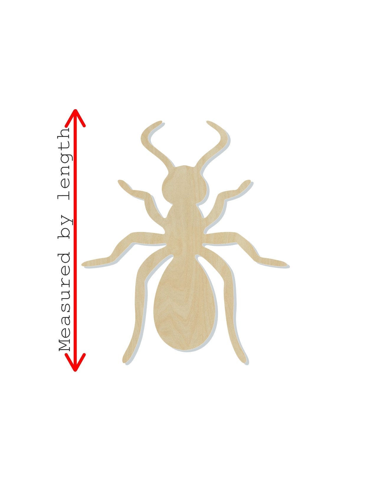 Ant animal wood cutout wood blank farm animals #1159 - Multiple Sizes Available - Unfinished Wood Cutout Shapes