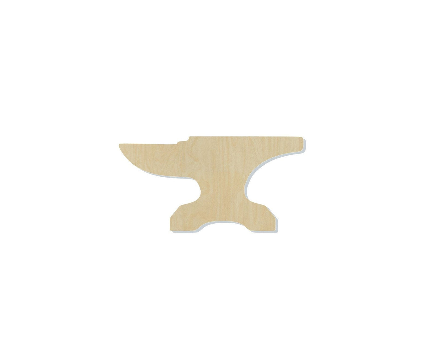 Anvil blank wood cutout wood work metal work #1161 - Multiple Sizes Available - Unfinished Wood Cutout Shapes