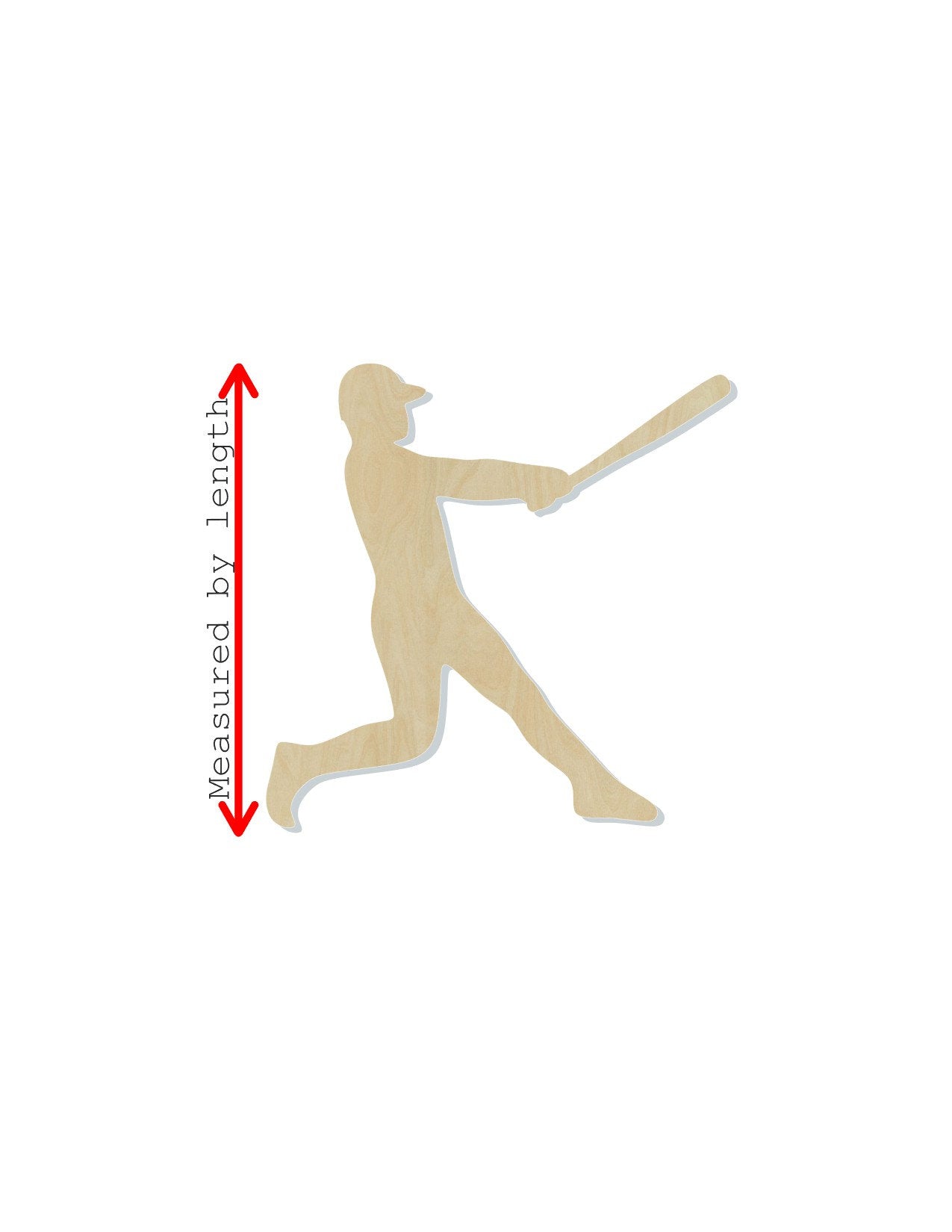 Baseball Player wood blank cutout Home Run summertime #1176 - Multiple Sizes Available - Unfinished Wood Cutout Shapes