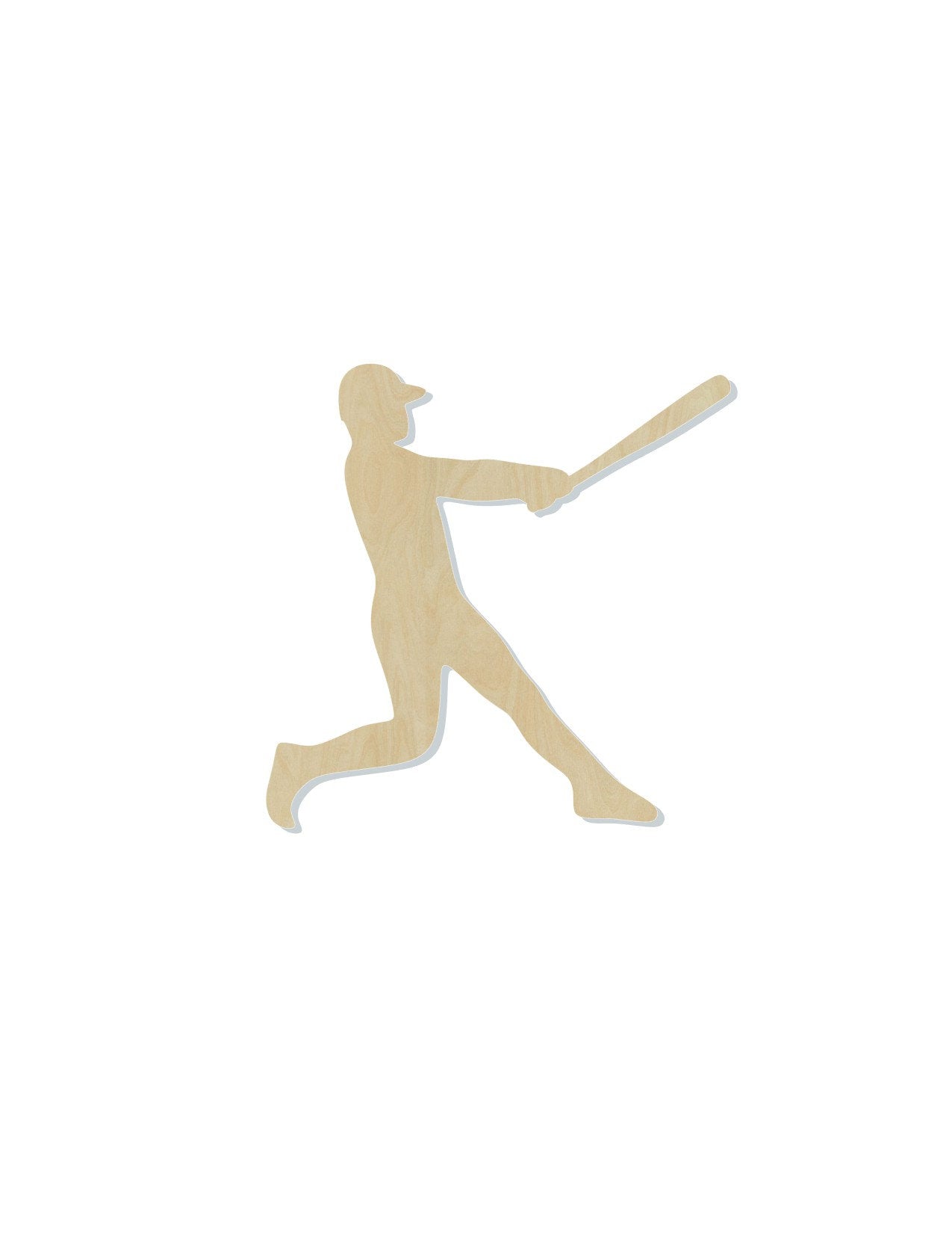 Baseball Player wood blank cutout Home Run summertime #1176 - Multiple Sizes Available - Unfinished Wood Cutout Shapes