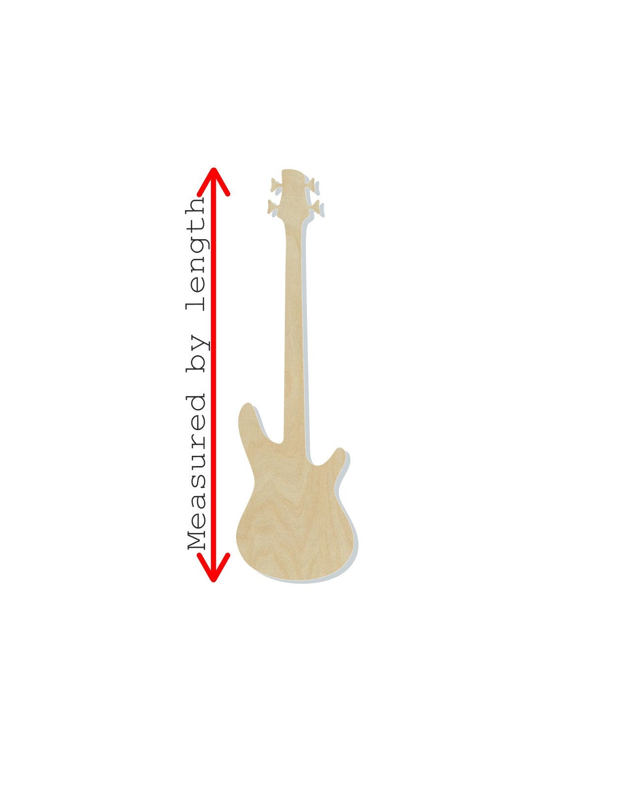 Bass Guitar Music Cutouts wood blanks Band Musician #1191 - Multiple Sizes Available - Unfinished Cutout Shapes