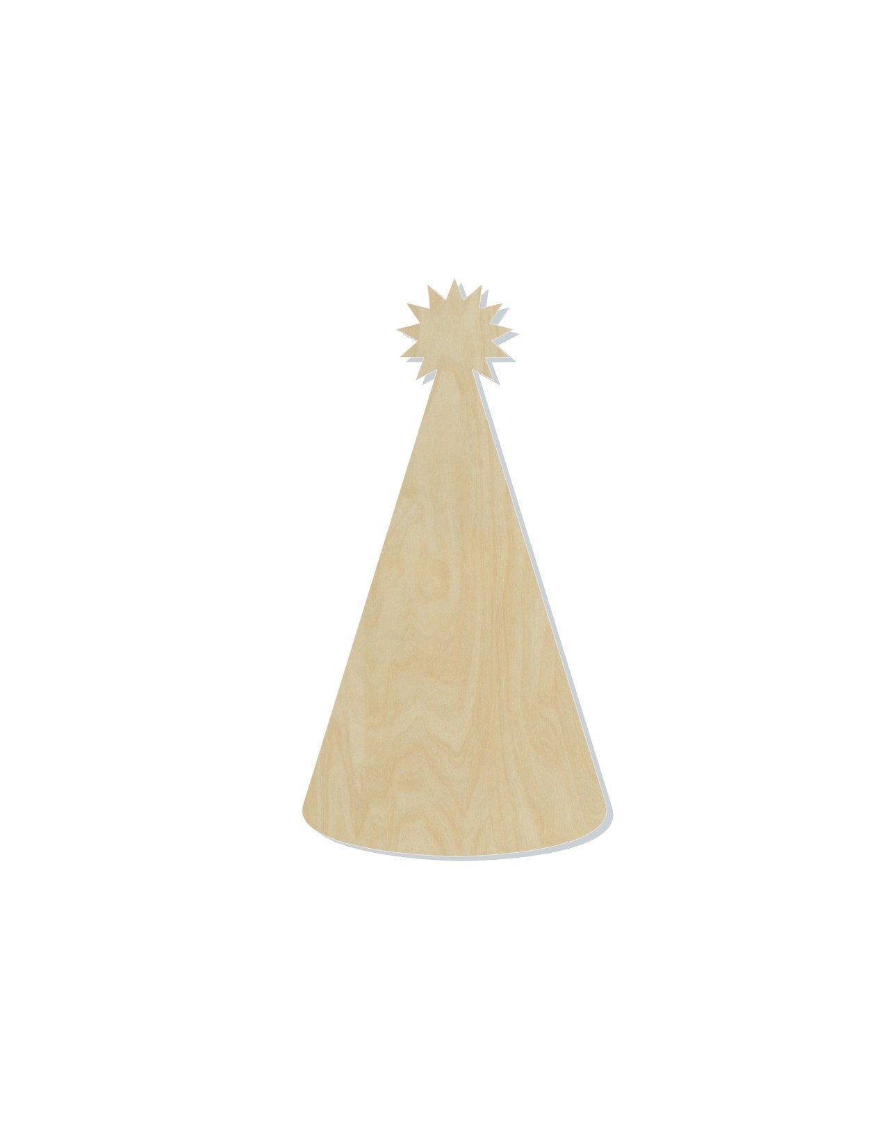 Birthday Hat Blank cutout wood cutouts Celebration Happy Birthday #1194 - Multiple Sizes Available - Unfinished Cutout Shapes