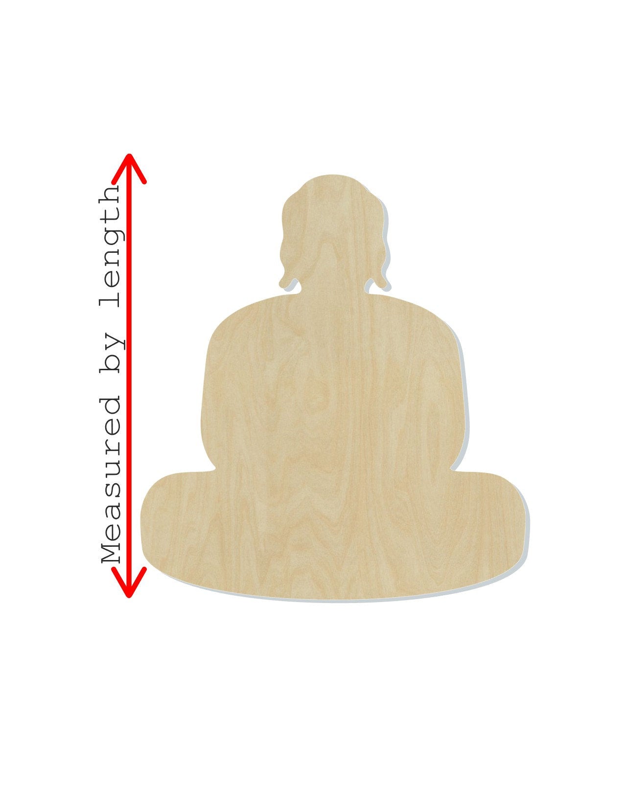 Buddha Cutout wood blank religion #1230 - Multiple Sizes Available - Unfinished Wood Cutout Shapes