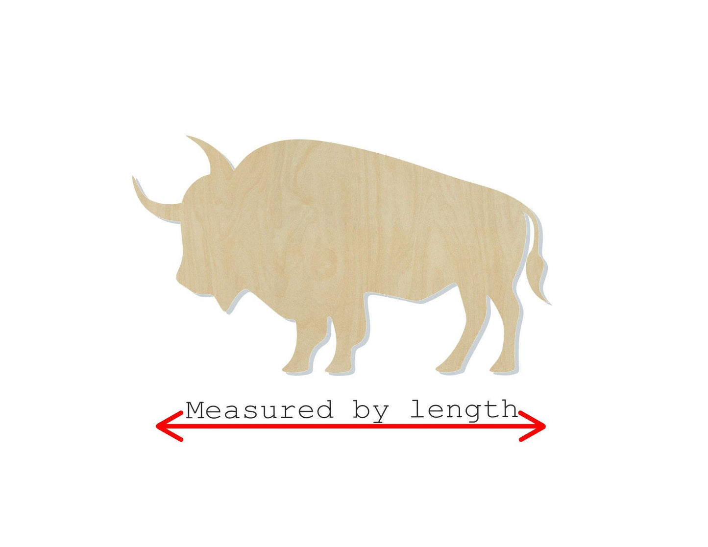 Buffalo Cutout wood blank animal cutout zoo animals #1231 - Multiple Sizes Available - Unfinished Wood Cutout Shapes