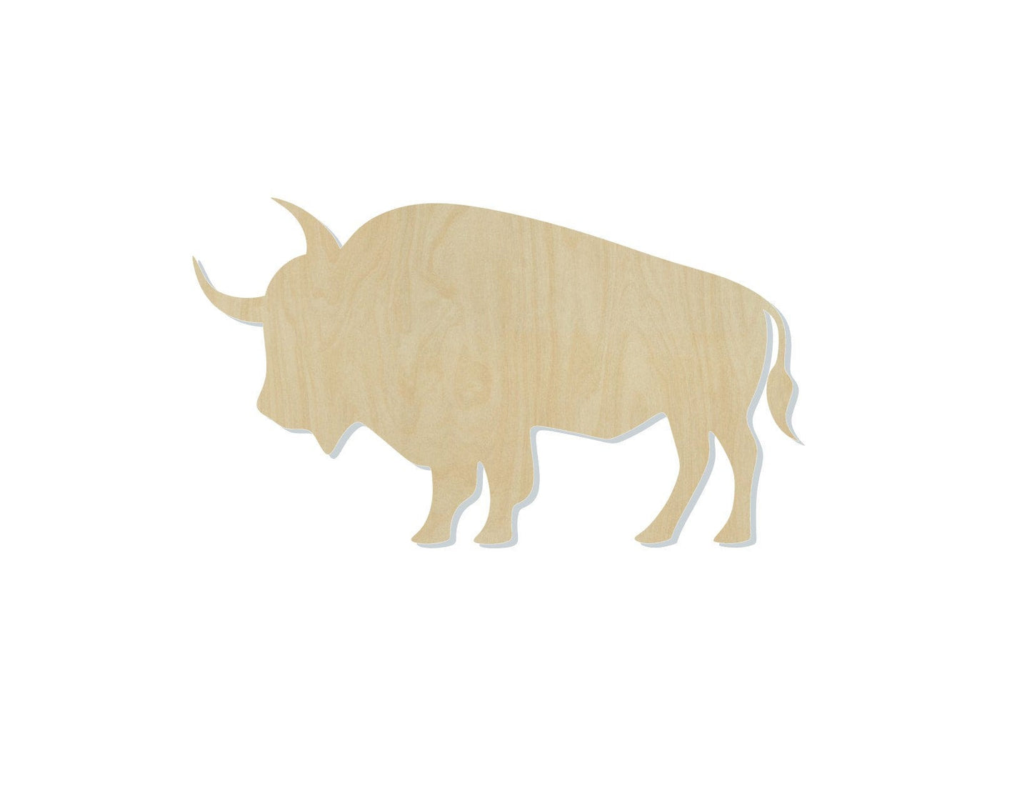 Buffalo Cutout wood blank animal cutout zoo animals #1231 - Multiple Sizes Available - Unfinished Wood Cutout Shapes