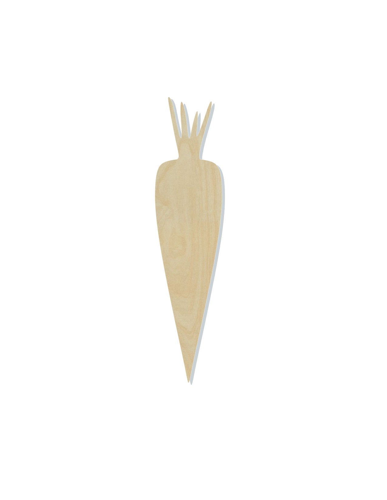 Carrot wood blank cutouts Kitchen food Garden DIY Paint #1262 - Multiple Sizes Available - Unfinished Wood Cutout Shapes