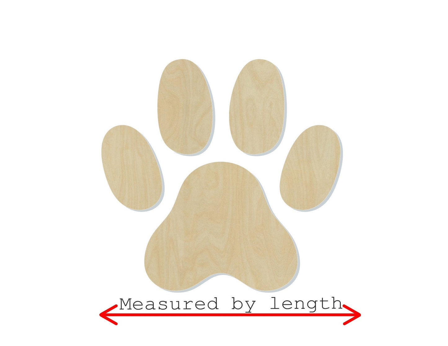 Cat Paw Animal cutouts animal blanks Farm animals #1268 - Multiple Sizes Available - Unfinished Wood Cutout Shapes