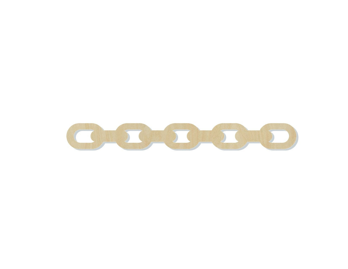 Chain DIY Paint Wood blank cutouts #1276 - Multiple Sizes Available - Unfinished Wood Cutout Shapes