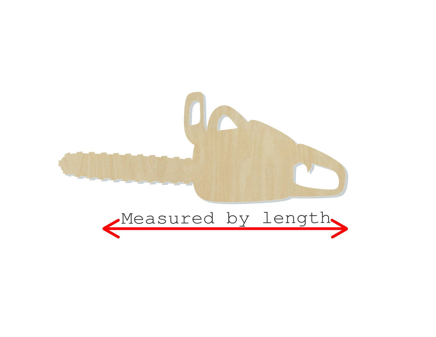 Chain Saw DIY Paint Tools blank wood cutouts #1277 - Multiple Sizes Available - Unfinished Wood Cutout Shapes