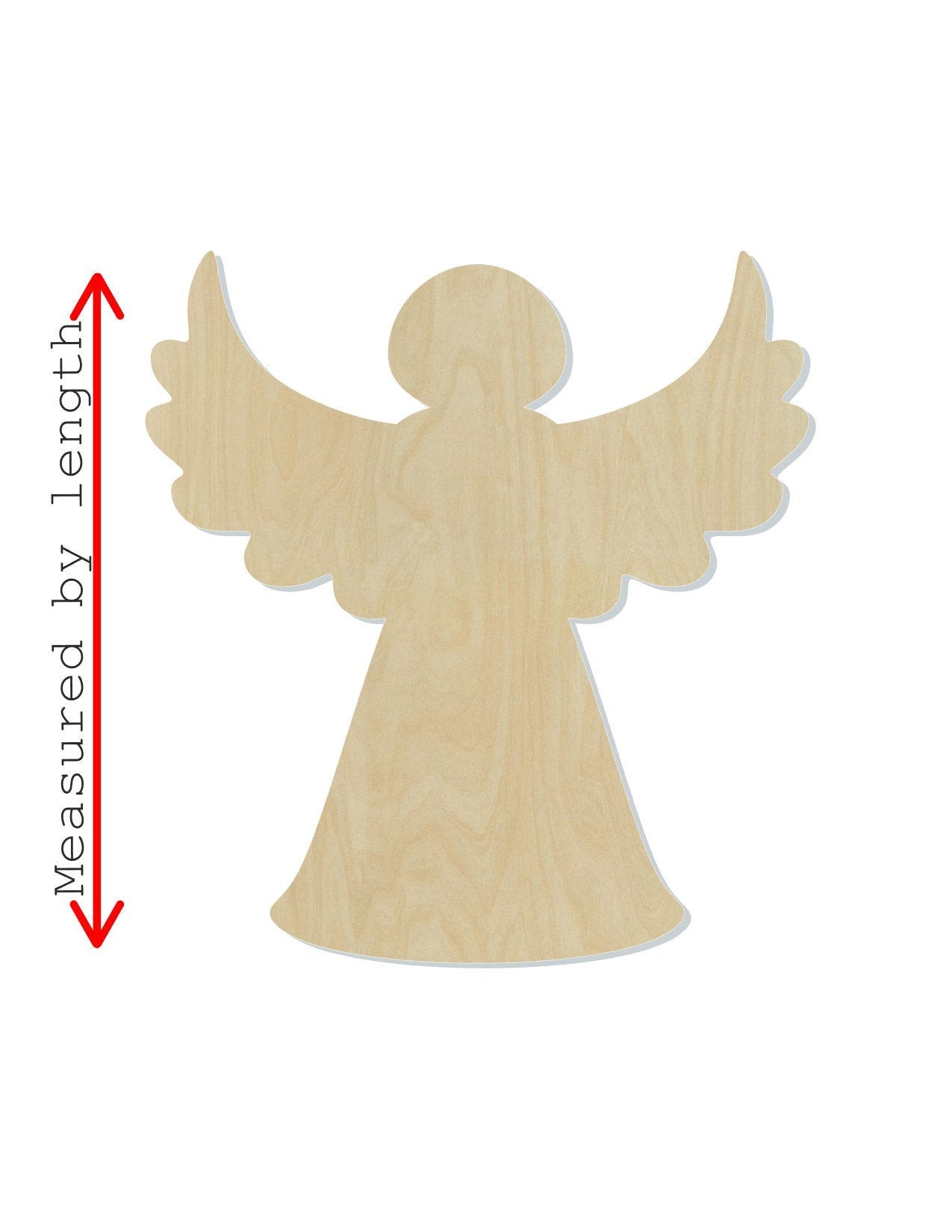 Christmas Angel Christmas time Christmas Craft Paint yourself Paint kit #1314 - Multiple Sizes Available - Unfinished Cutout Shapes