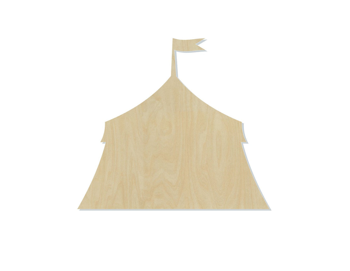Circus Tent Blank wood cutouts Paint yourself Paint kit Clown Entertainment DIY #1317 - Multiple Sizes Available - Unfinished Cutout Shapes