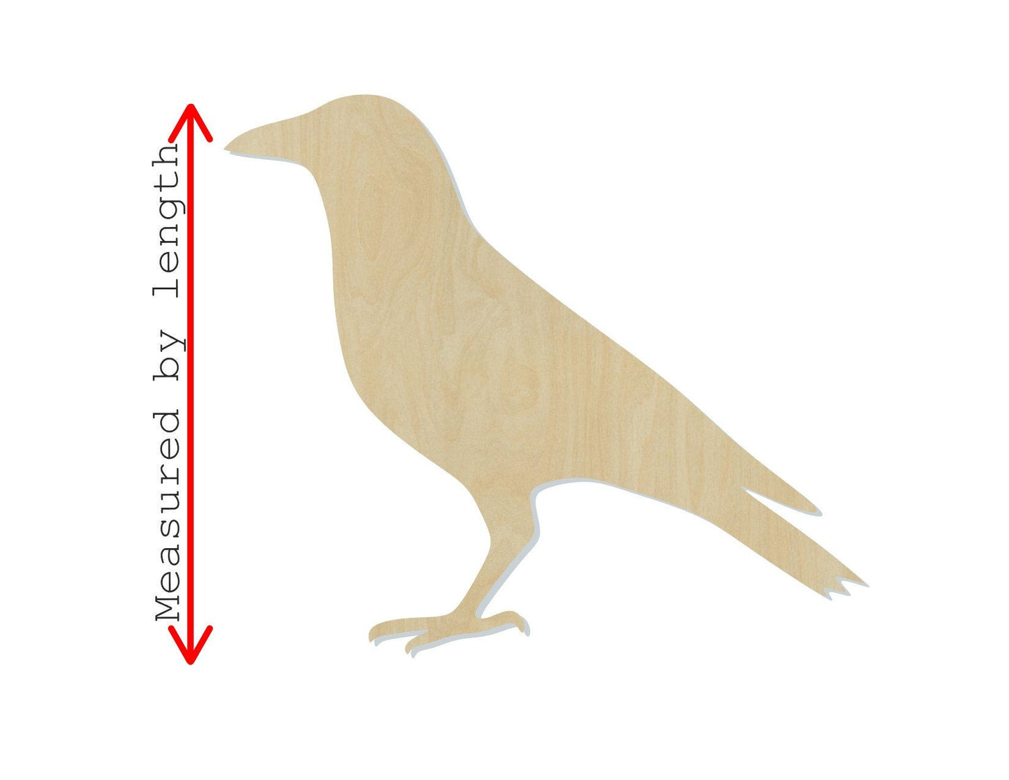 Crow cutout birds DIY paint animal cutouts zoo animals Paint kit #1397 - Multiple Sizes Available - Unfinished Cutout Shapes