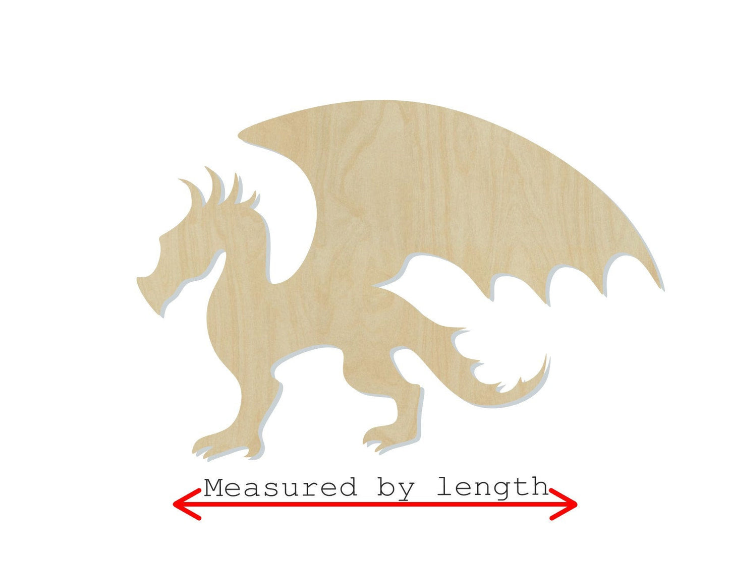 Dragon cutouts wood blanks Castle Princess Guardian DIY paint kit Paint yourself #1406 - Multiple Sizes Available - Unfinished Cutout Shapes