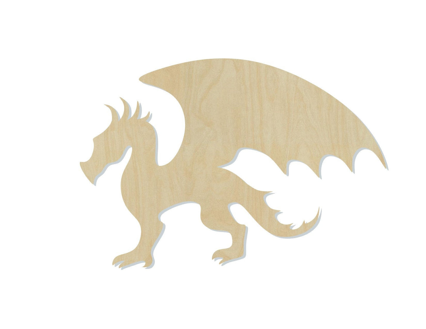 Dragon cutouts wood blanks Castle Princess Guardian DIY paint kit Paint yourself #1406 - Multiple Sizes Available - Unfinished Cutout Shapes