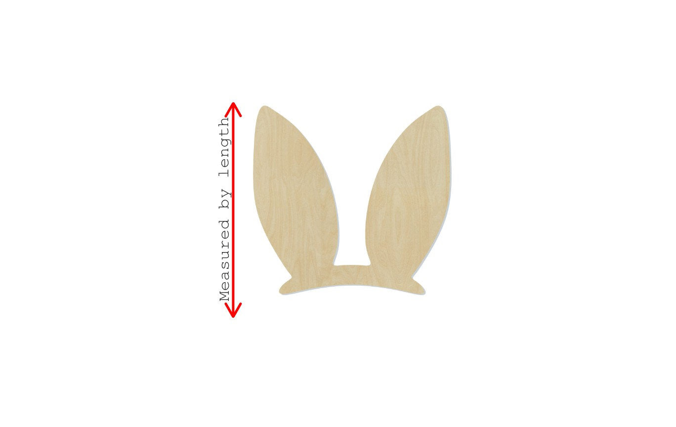 Easter Bunny Ears cutout wood blank cutouts Easter craft Easter Bunny DIY Paint #1422 - Multiple Sizes Available - Unfinished Cutout Shapes