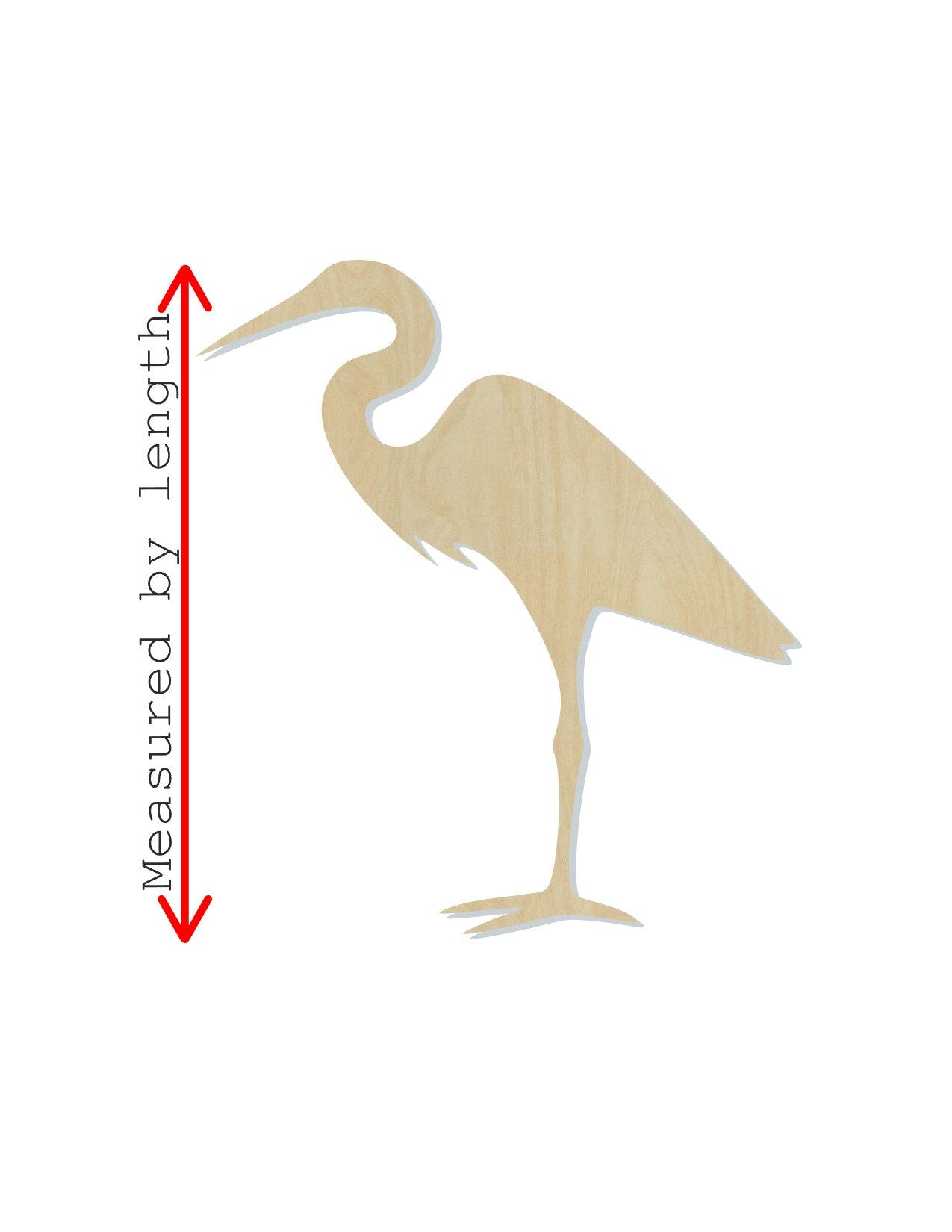 Egret Cutout Animal cutouts Farm zoo animals Pond Lakes DIY Paint kit #1430 - Multiple Sizes Available - Unfinished Cutout Shapes