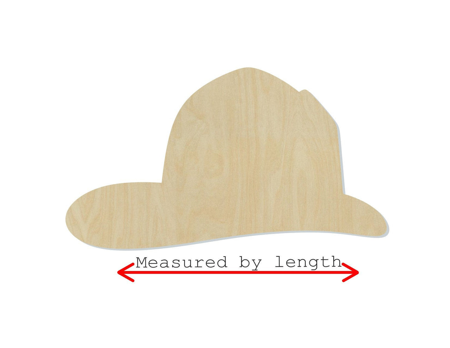Fireman Hat fire fighter emergency wood cutouts DIY paint kit #1466 - Multiple Sizes Available - Unfinished wood Cutout Shapes