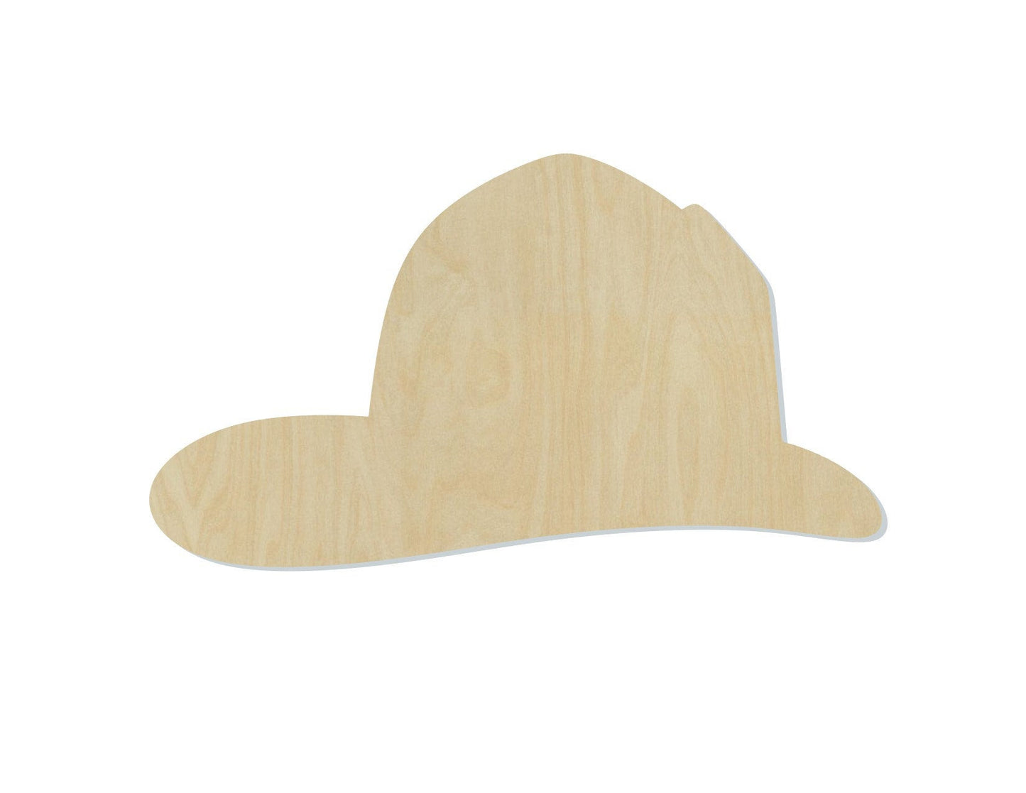 Fireman Hat fire fighter emergency wood cutouts DIY paint kit #1466 - Multiple Sizes Available - Unfinished wood Cutout Shapes