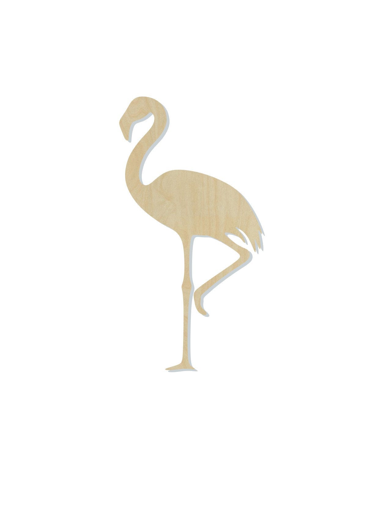 Flamingo cutout wood cutouts Zoo animals animal cutouts DIY Paint kit #1477 - Multiple Sizes Available - Unfinished Wood Cutout Shapes