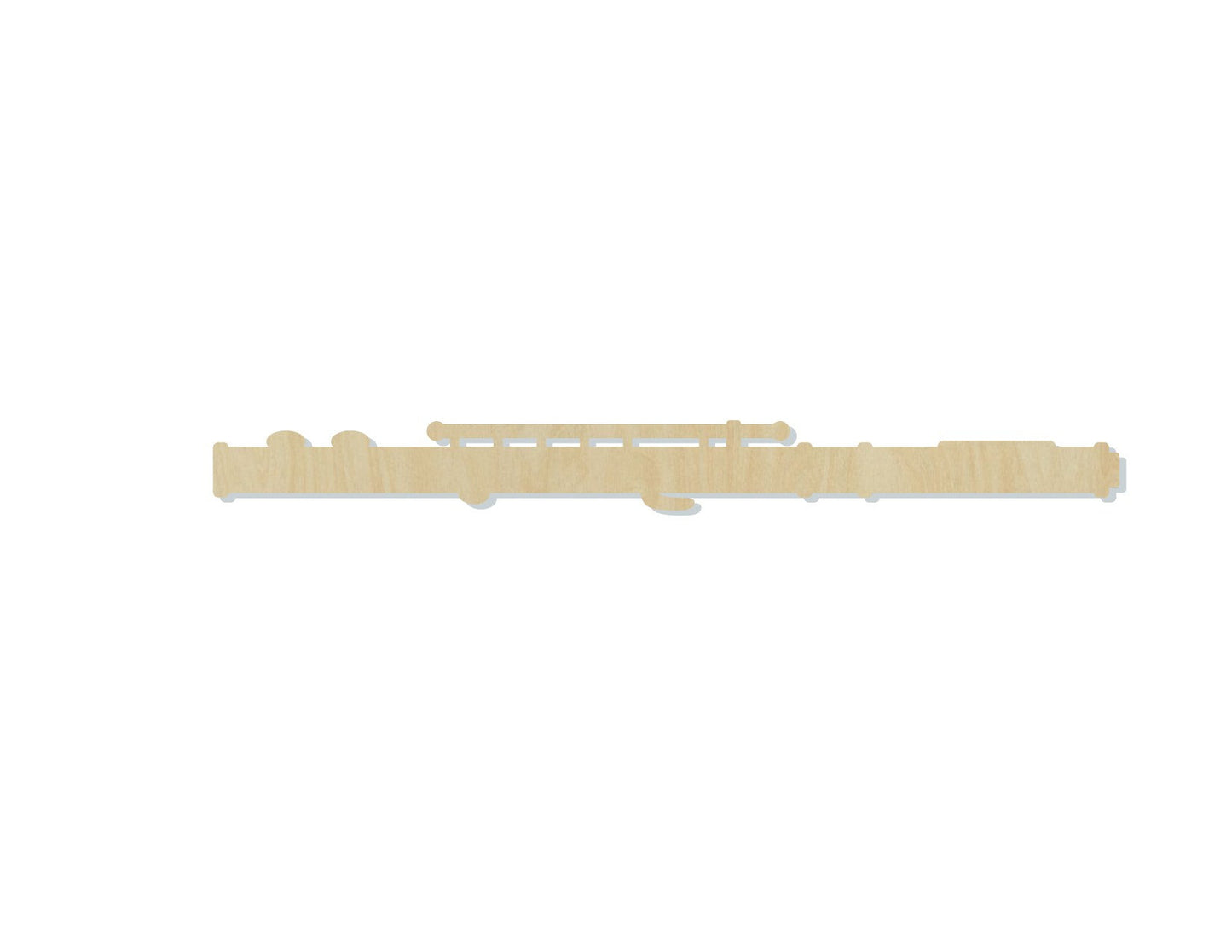 Flute cutout wood cutouts Music Class Band Marching Band Musician DIY Paint #1482 - Multiple Sizes Available - Unfinished Wood Cutout Shapes