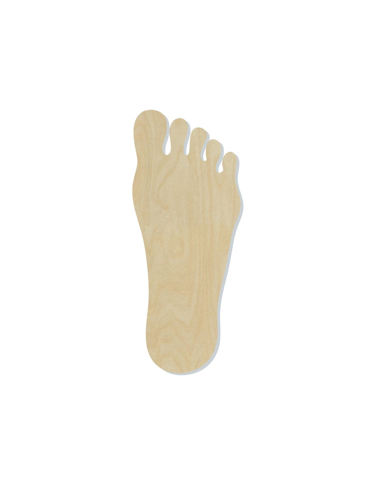 Foot wood cutouts Body Parts DIY paint kit Paint yourself #1503 - Multiple Sizes Available - Unfinished Wood Cutout Shapes