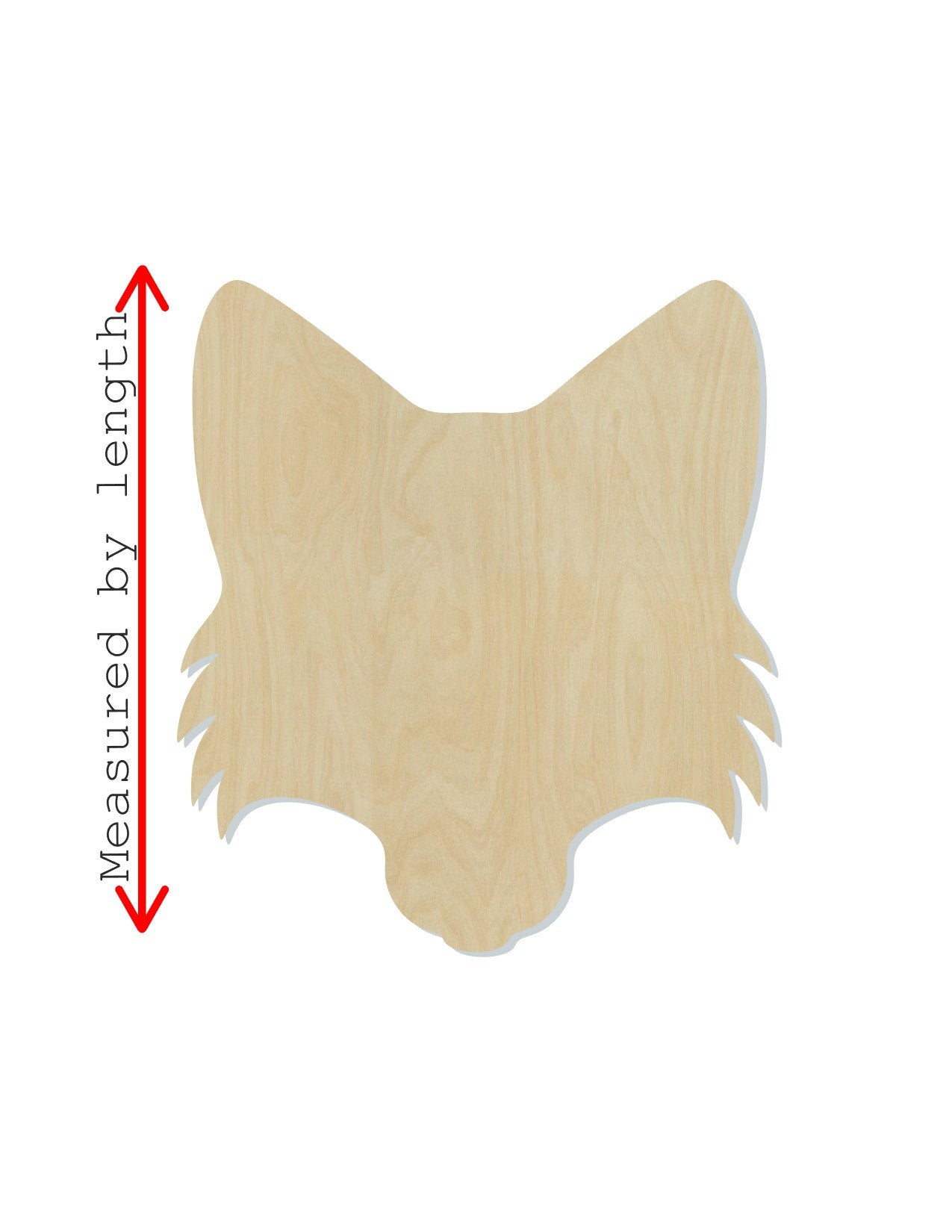 Fox Face wood cutouts Animal cutouts zoo animals wild animals DIY paint kit #1508 - Multiple Sizes Available - Unfinished Wood Cutout Shapes