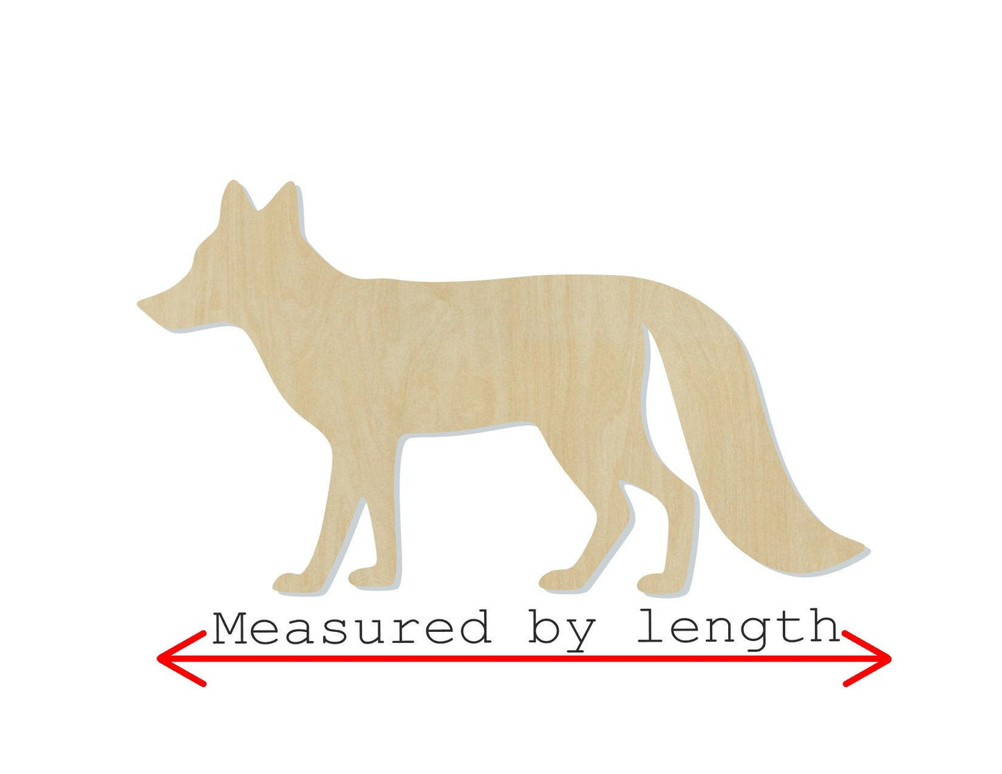 Fox wood cutouts Animal cutouts Zoo animals wild animals DIY paint kit #1509 - Multiple Sizes Available - Unfinished Wood Cutout Shapes