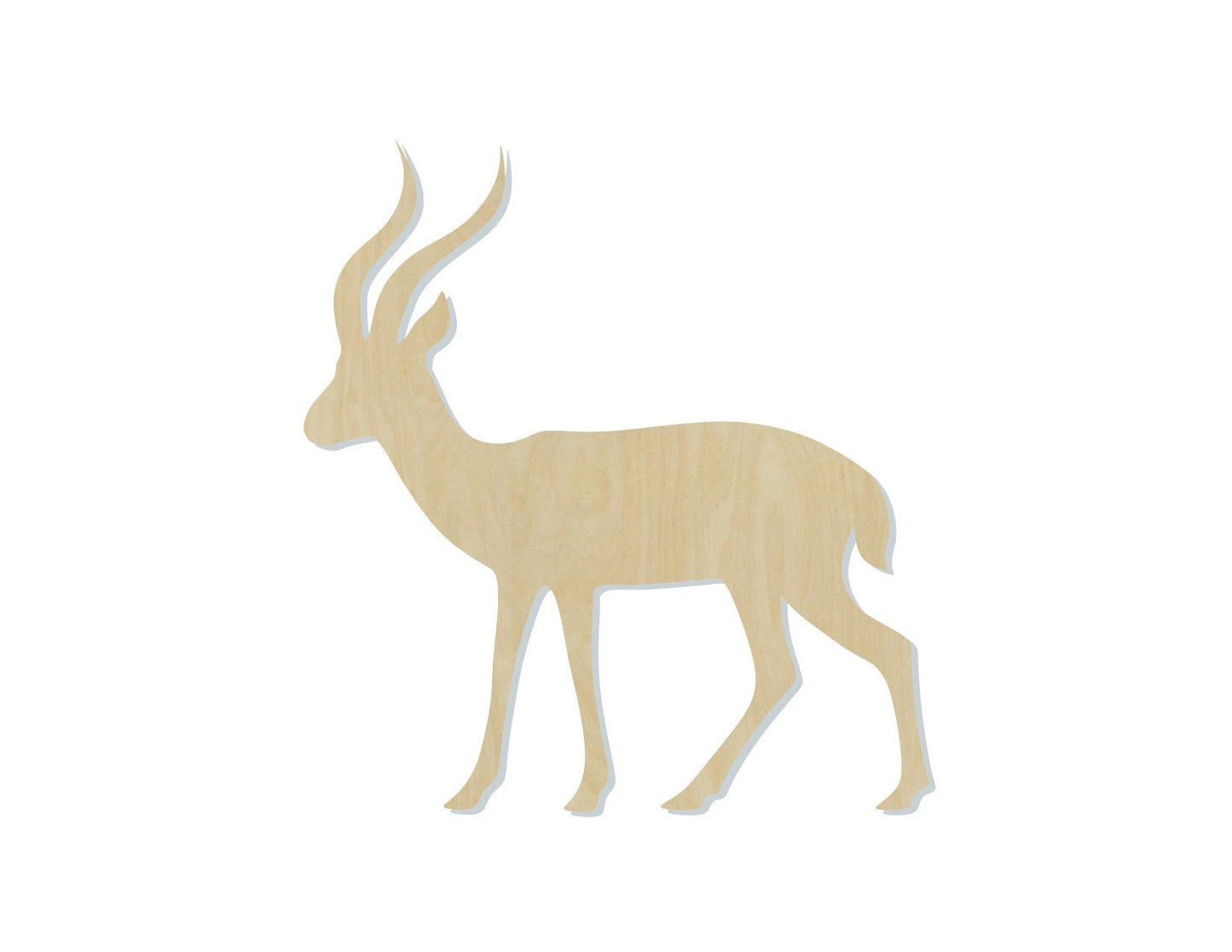 Gazelle wood cutouts animal cutouts zoo animals wild animals DIY paint kit #1520 - Multiple Sizes Available - Unfinished Wood Cutout Shapes