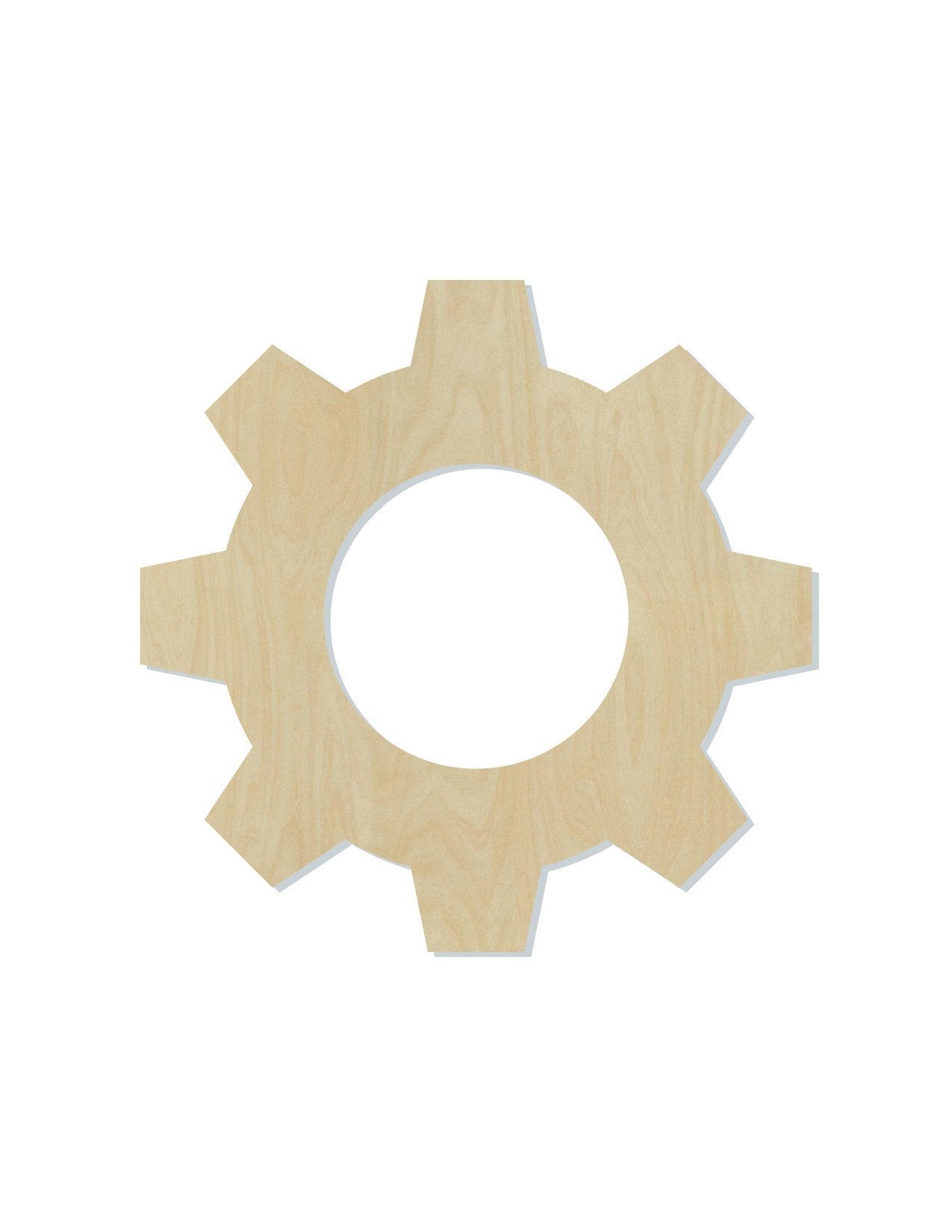 Gear wood cutouts Tools Garage work DIY paint kit #1521 - Multiple Sizes Available - Unfinished Wood Cutout Shapes