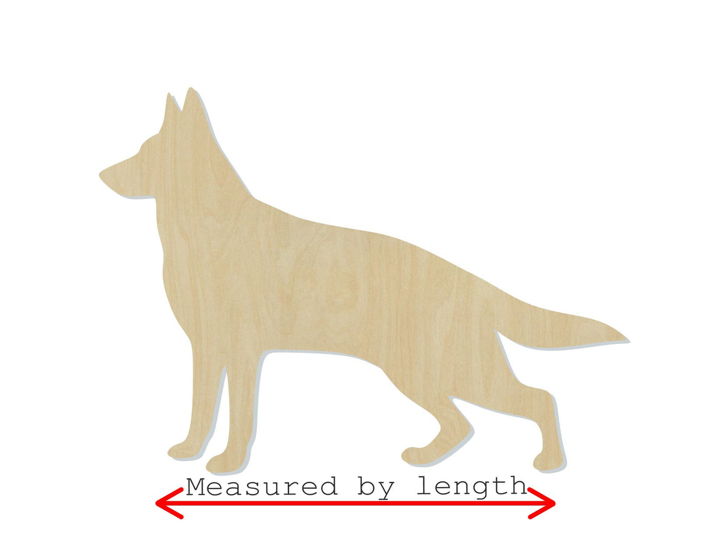 German Sheppard dog wood cutouts pets guard dog DIY Paint kit #1526 - Multiple Sizes Available - Unfinished Wood Cutout Shapes