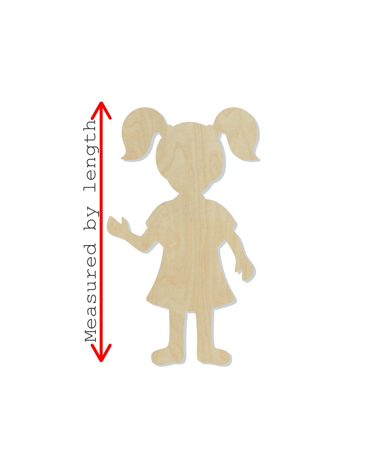 Girl wood cutouts school girl children child DIY Paint kit #1532 - Multiple Sizes Available - Unfinished wood cutout shapes