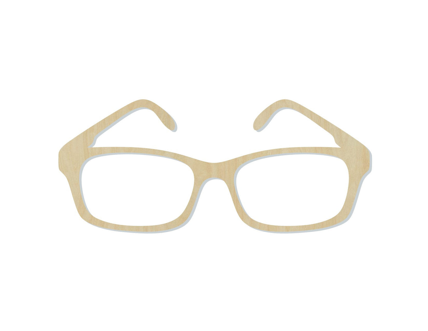 Glasses wood cutouts DIY Paint yourself #1534 - Multiple Sizes Available - Unfinished Wood Cutout Shapes