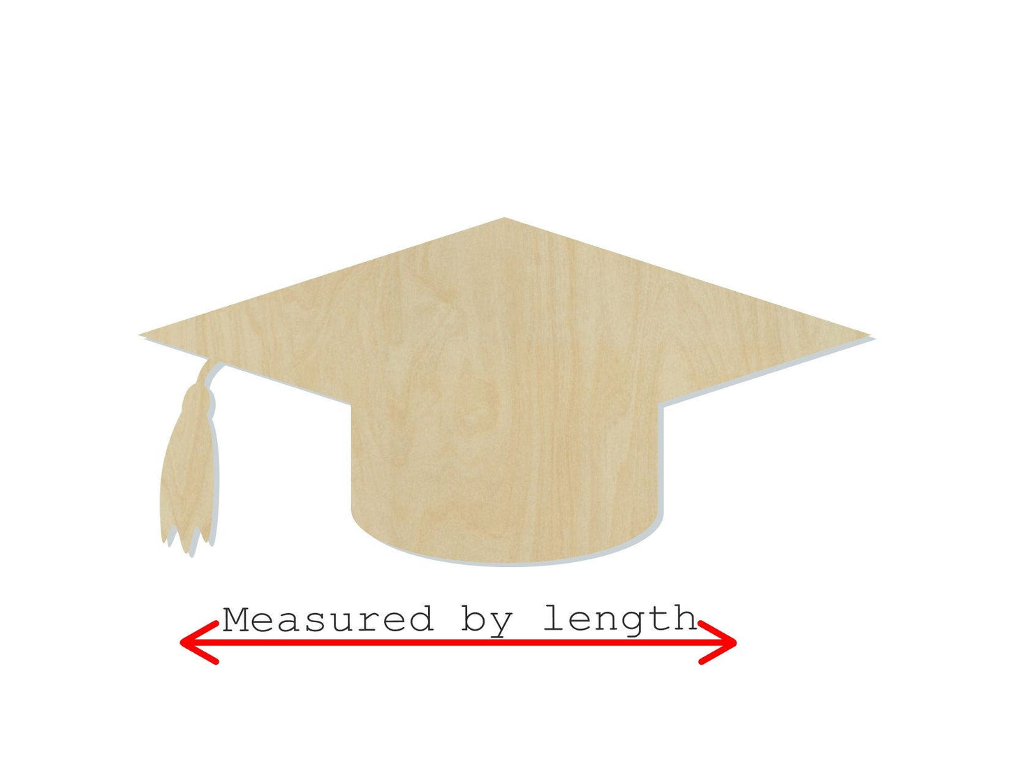Graduation Cap wood cutout Senior High school College Celebration DIY #1548 - Multiple Sizes Available - Unfinished wood cutouts shapes