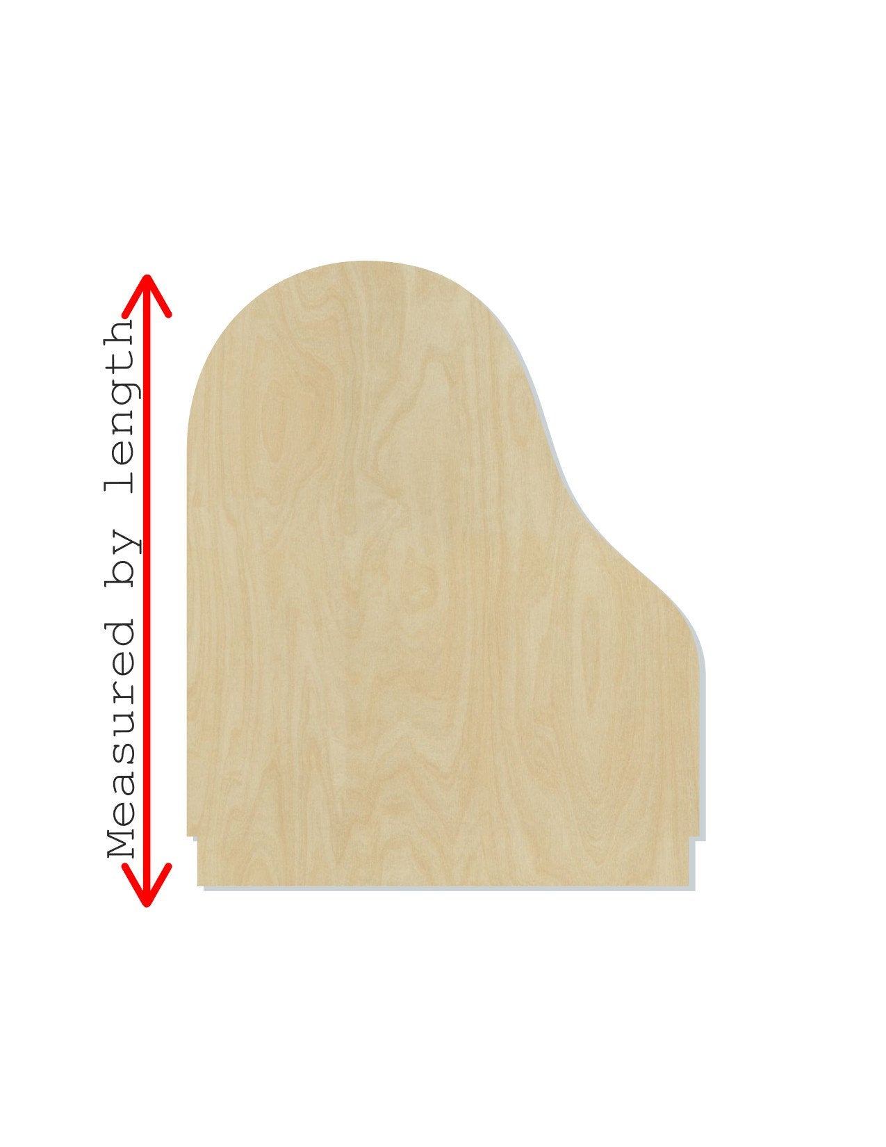 Grand Piano wood cutout Musician Music Class recital DIY Paint kit #1549 - Multiple Sizes Available - Unfinished wood cutouts shapes