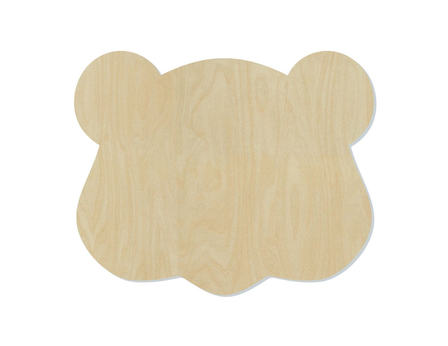 Groundhog Face Head wood blank cutouts zoo animals animal cutouts DIY Paint #1561 - Multiple Sizes Available - Unfinished Wood Cutout Shapes